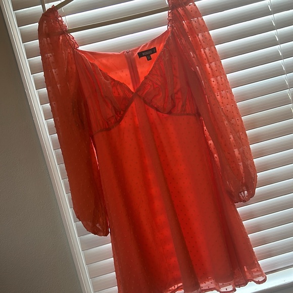 Missguided coral skater dress - Picture 3 of 5